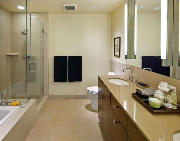 The Regent Bathrooms High Rise Condo Salt Lake