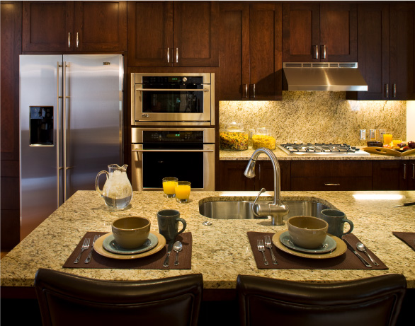 Richards Court Downtown Condo Salt Lake Kitchens
